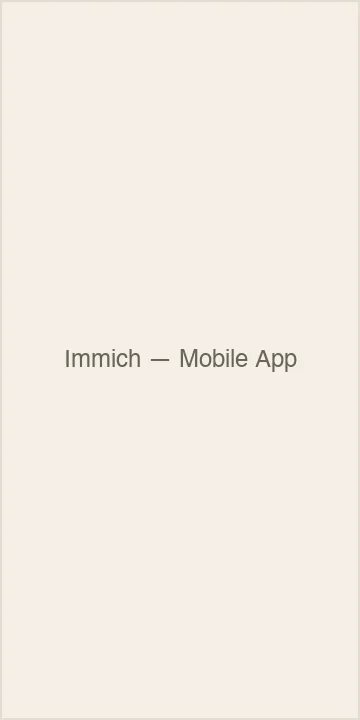 Immich Mobile App — Automatisches Foto-Backup